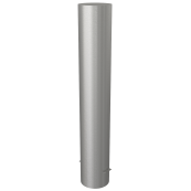 Stainless steel post |  204 mm | stationary, for casting in concretewith ground anchor | total length approx. 1200 mm